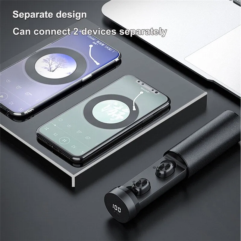 Bluetooth Wireless Earbuds - With Mic - Waterproof