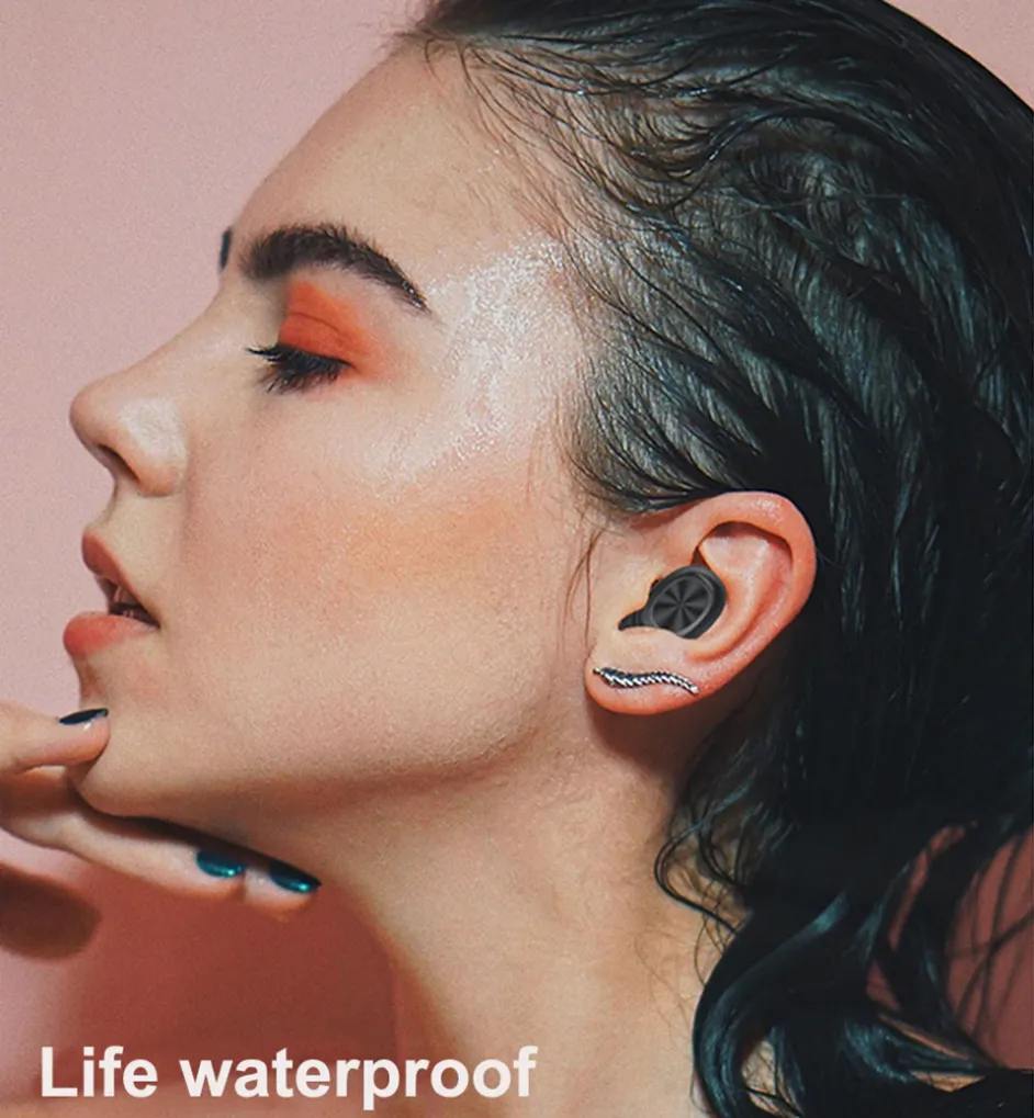 Bluetooth Wireless Earbuds - With Mic - Waterproof