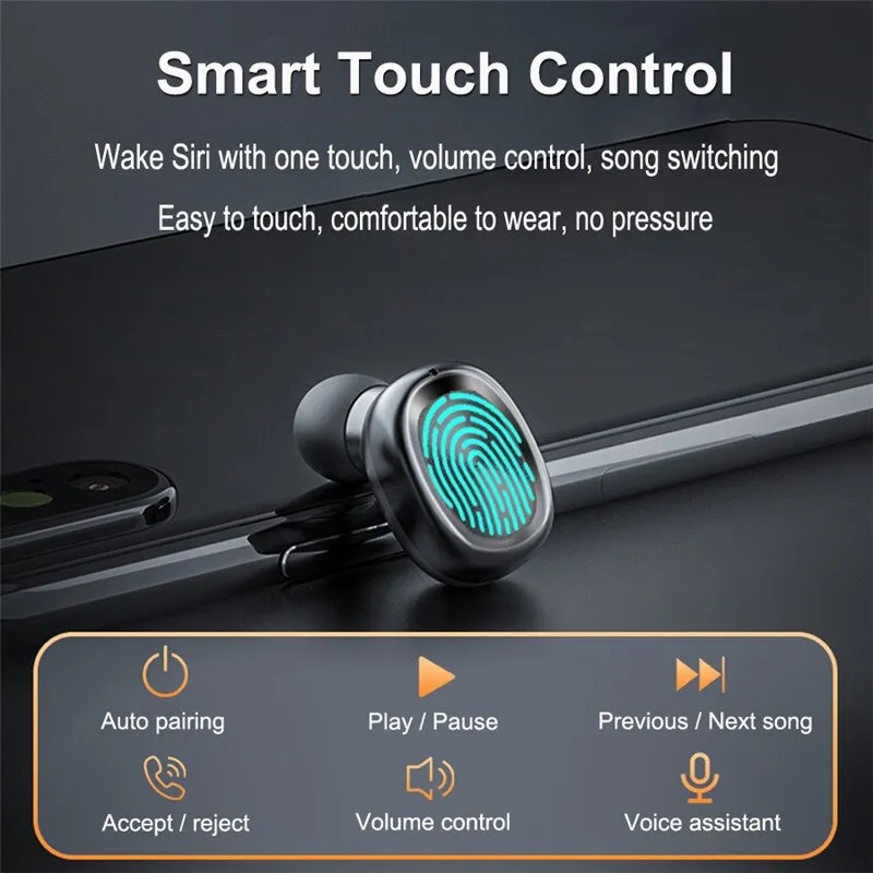 Bluetooth Wireless Earbuds - With Mic - Waterproof