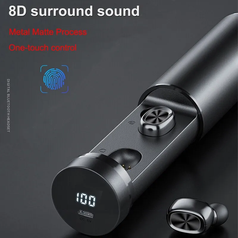 Bluetooth Wireless Earbuds - With Mic - Waterproof