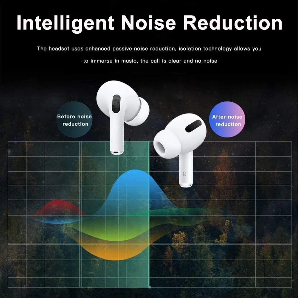 Bluetooth Wireless Stereo Earbuds, Active Noise Cancellation, Bluetooth 5.0 Auto Connect to Android/IOS Devices