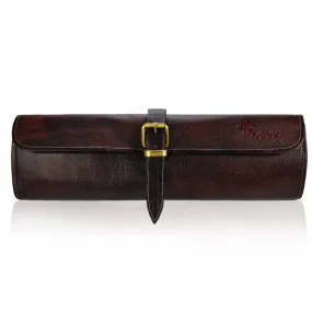Boldric 8 Pocket Canvas Knife Roll, Brown