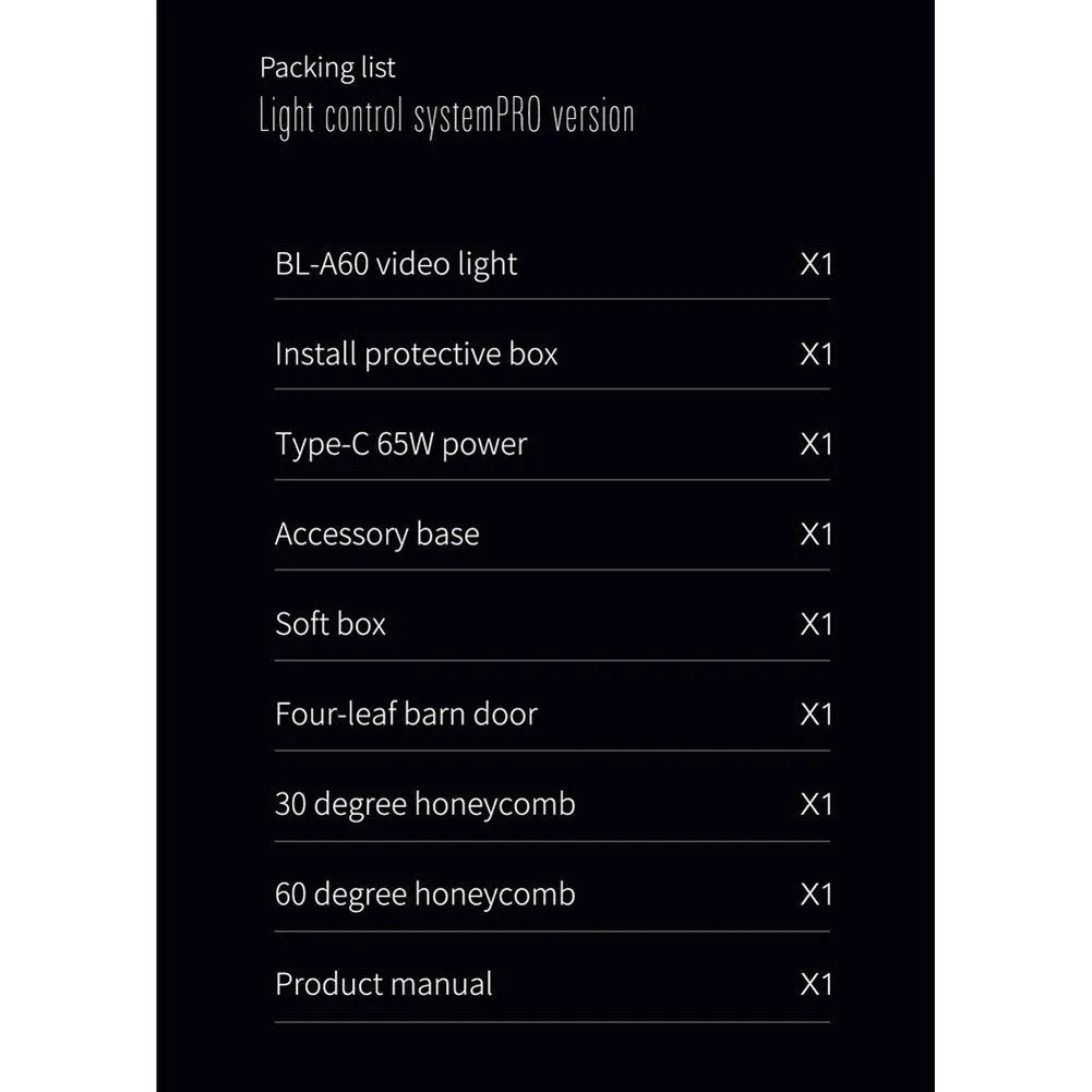 Boling BL-A60 Pocket RGB LED On-Camera Video Light (OPEN BOX)