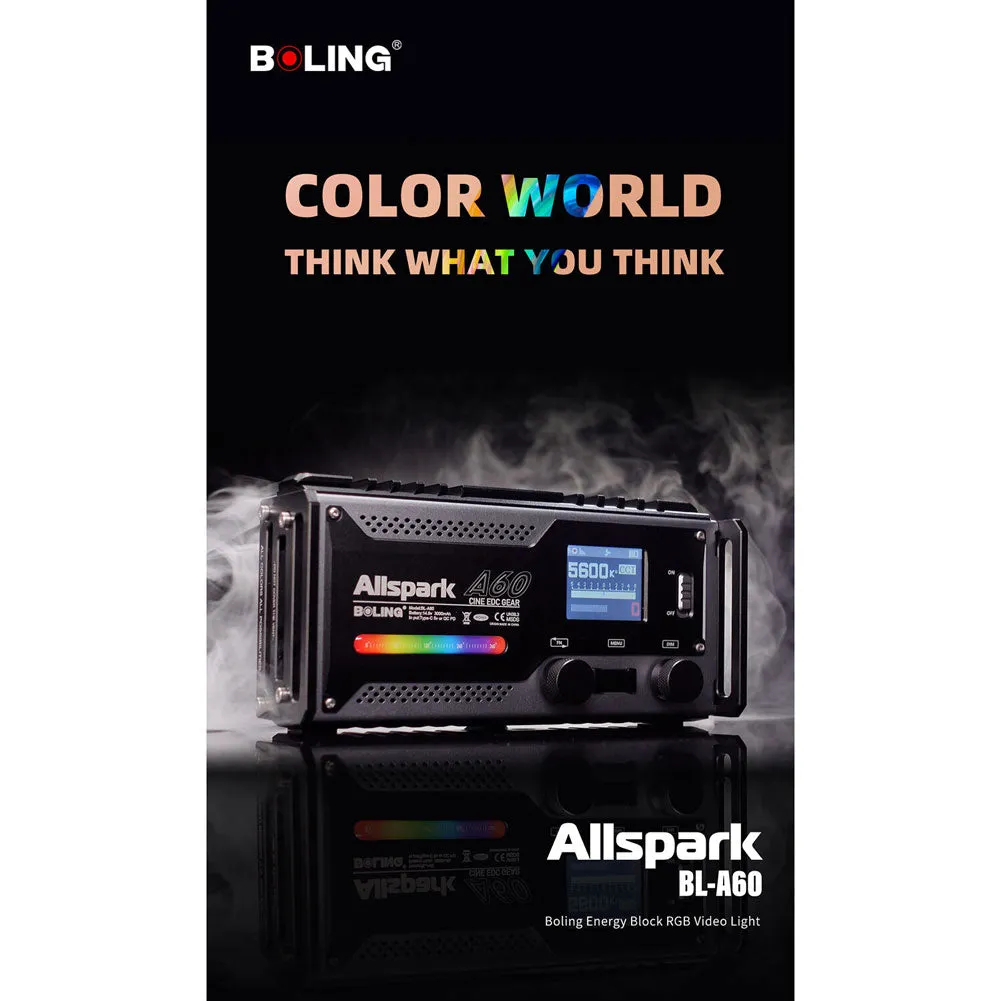 Boling BL-A60 Pocket RGB LED On-Camera Video Light (OPEN BOX)