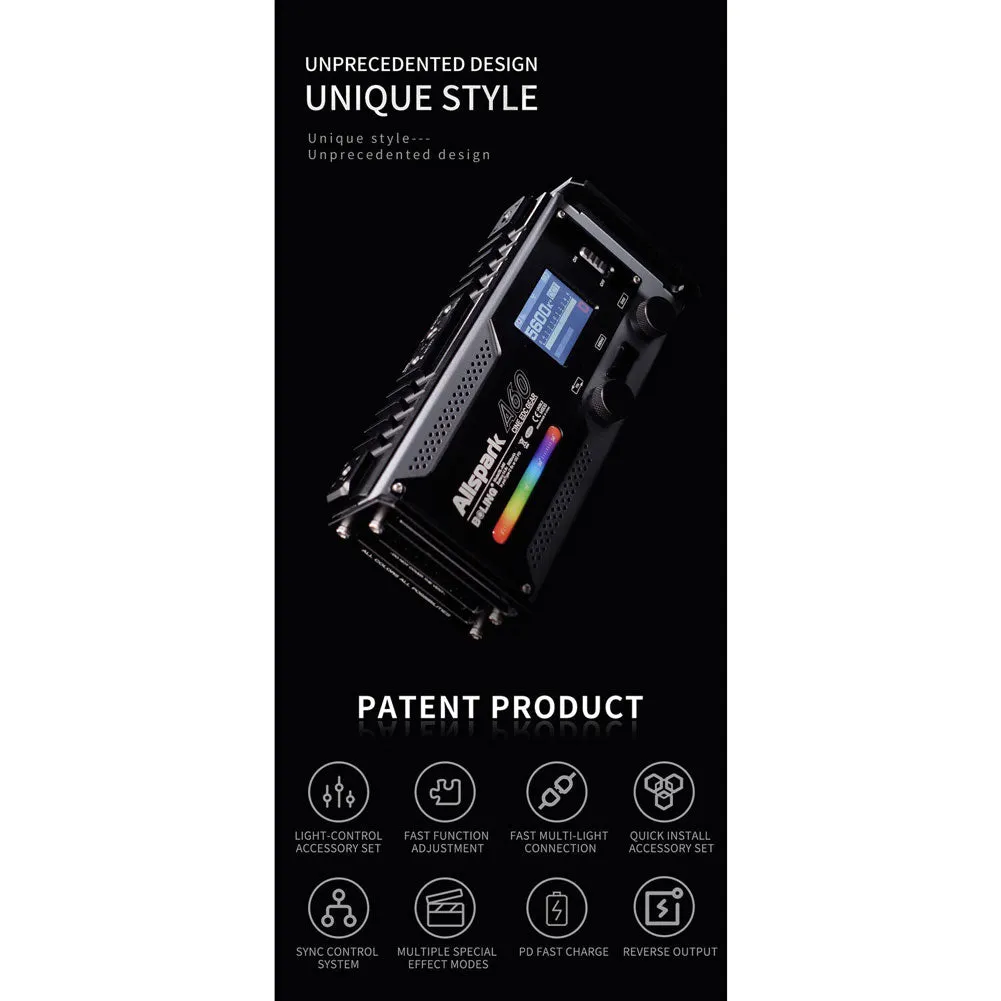 Boling BL-A60 Pocket RGB LED On-Camera Video Light (OPEN BOX)
