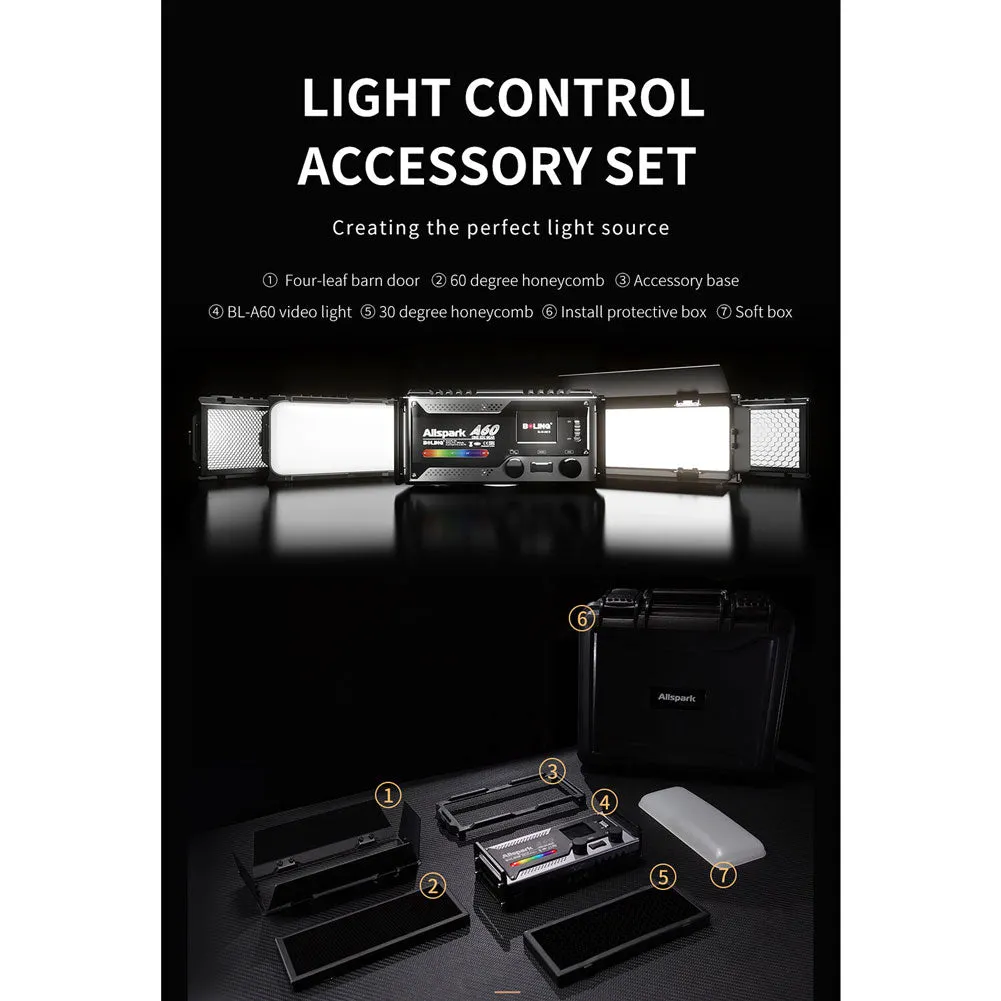 Boling BL-A60 Pocket RGB LED On-Camera Video Light (OPEN BOX)