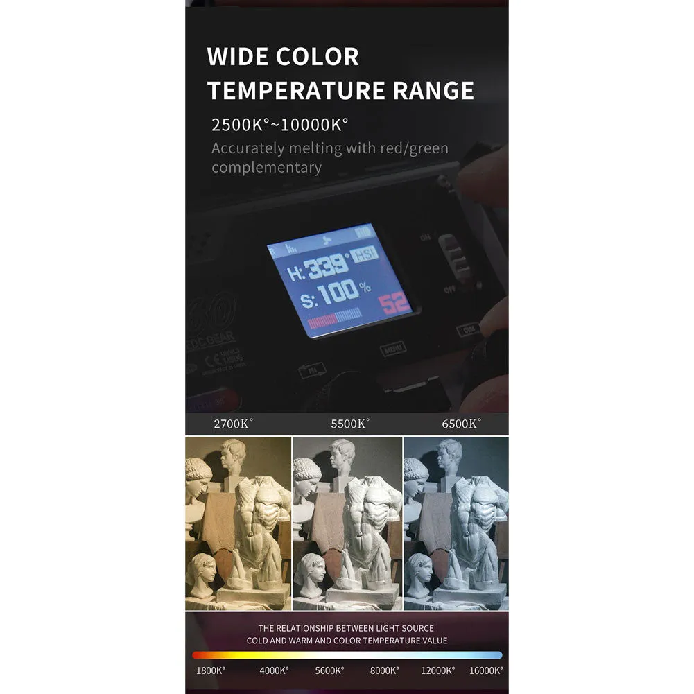 Boling BL-A60 Pocket RGB LED On-Camera Video Light (OPEN BOX)