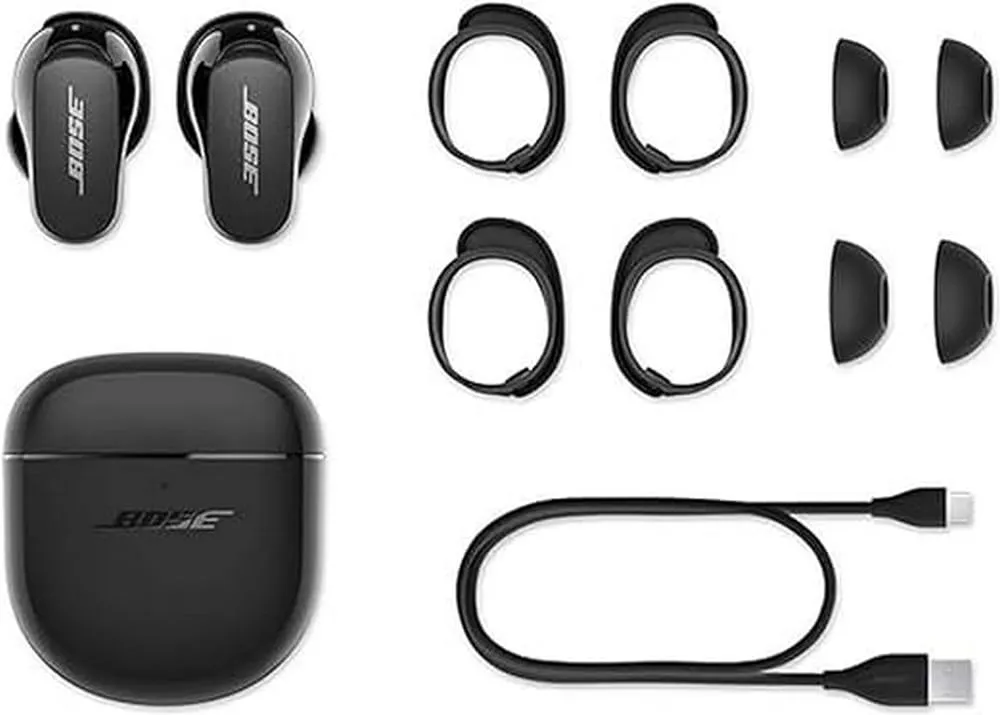Bose QuietComfort Noise-Canceling True Wireless Earbuds II (Triple Black)