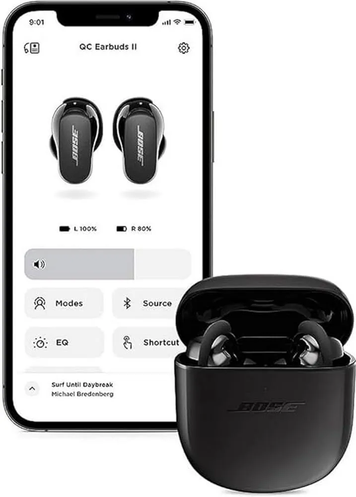 Bose QuietComfort Noise-Canceling True Wireless Earbuds II (Triple Black)