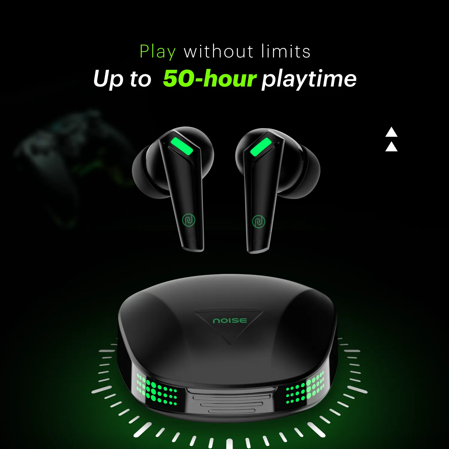 Buds Combat Z In-Ear Truly Wireless Gaming Earbuds with 35ms Low Latency, 50H of Playtime, Instacharge (10 min = 120 min), 10mm Driver,BT v5.3