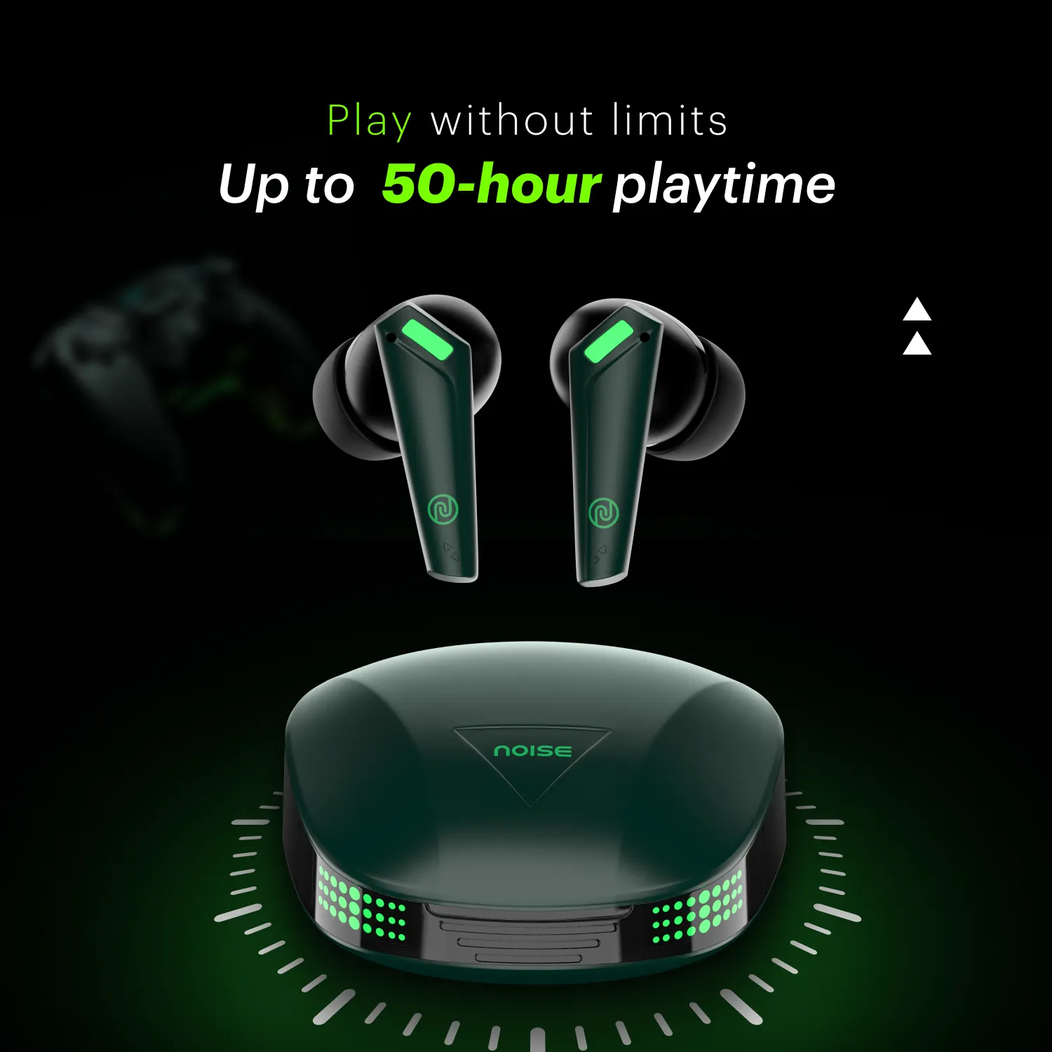 Buds Combat Z In-Ear Truly Wireless Gaming Earbuds with 35ms Low Latency, 50H of Playtime, Instacharge (10 min = 120 min), 10mm Driver,BT v5.3