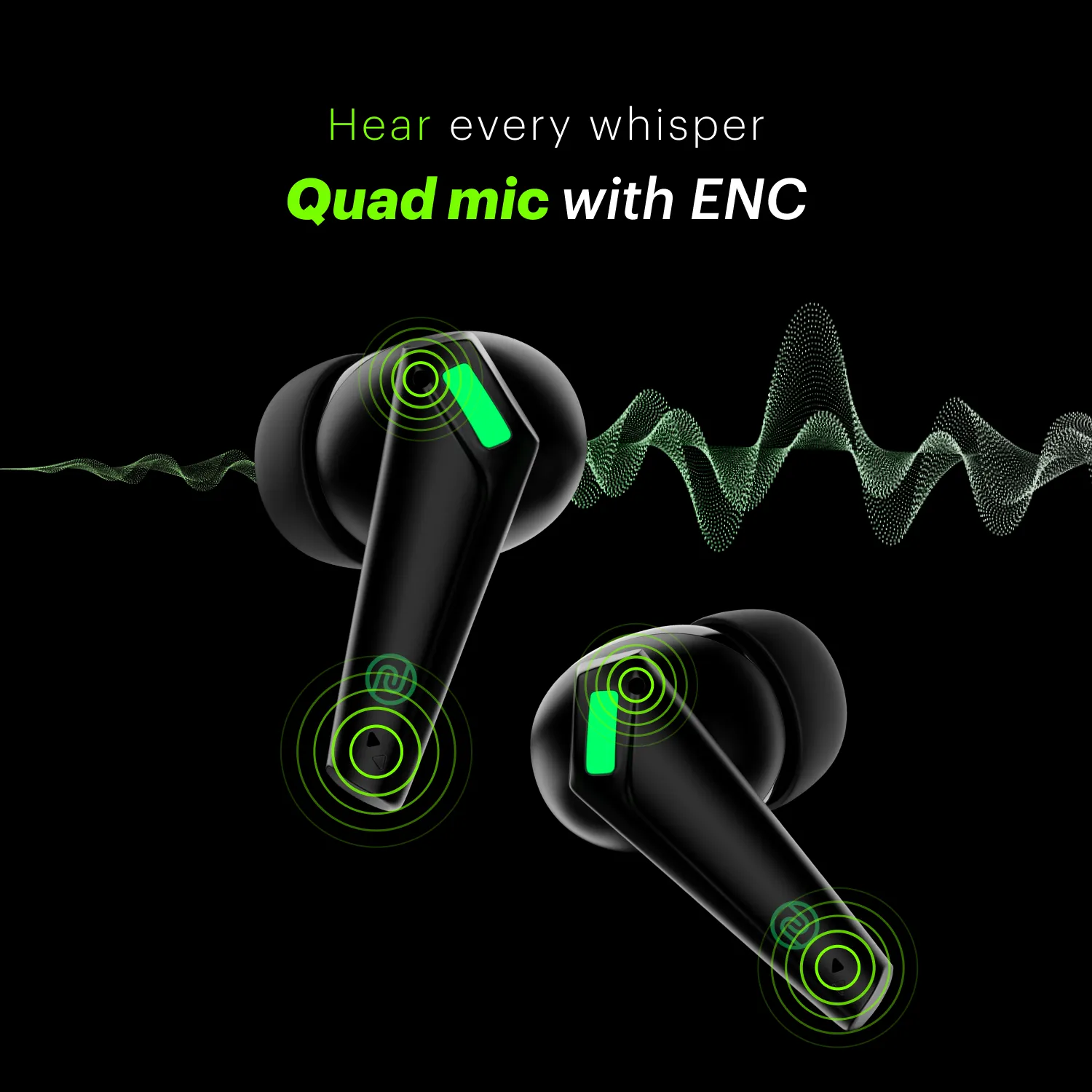 Buds Combat Z In-Ear Truly Wireless Gaming Earbuds with 35ms Low Latency, 50H of Playtime, Instacharge (10 min = 120 min), 10mm Driver,BT v5.3