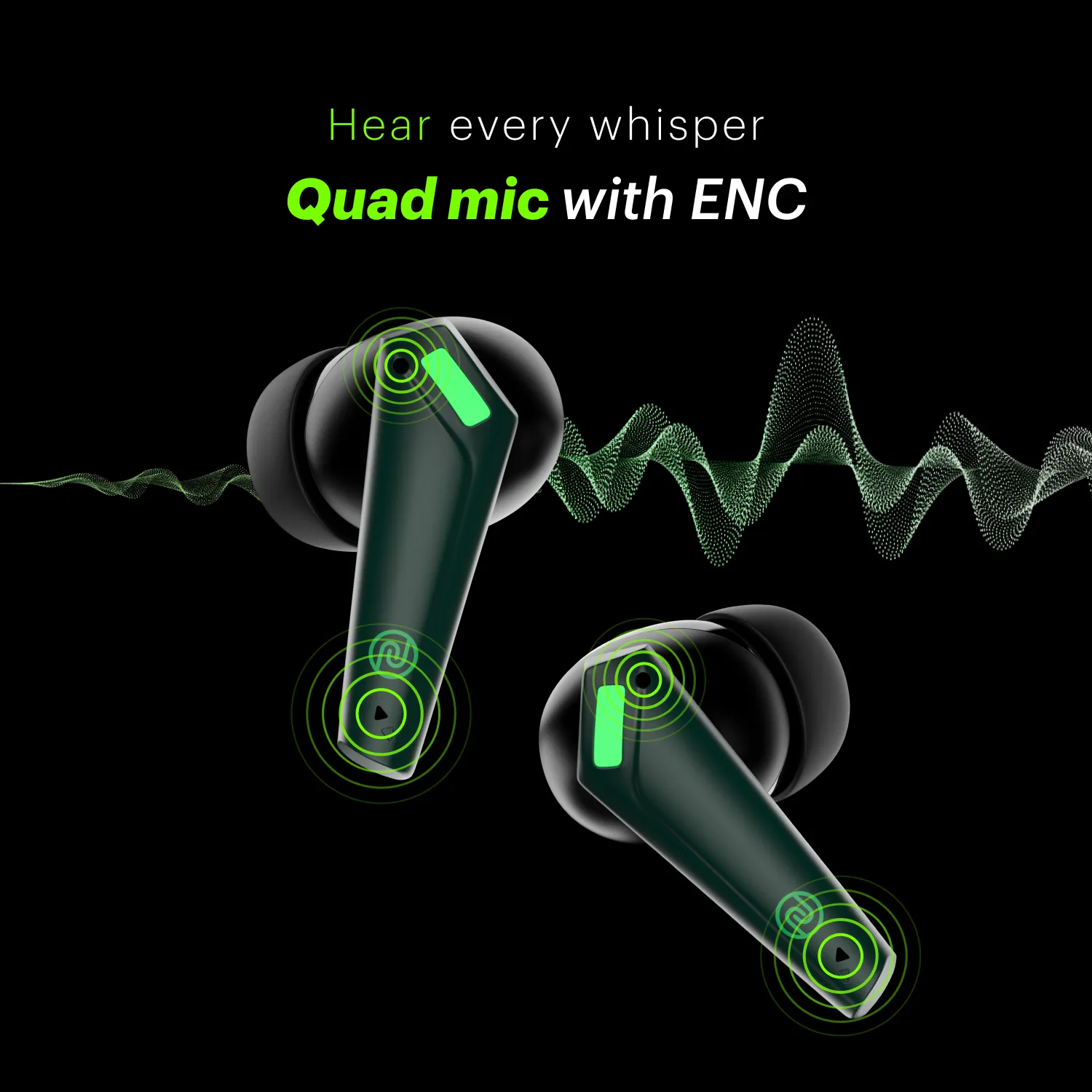 Buds Combat Z In-Ear Truly Wireless Gaming Earbuds with 35ms Low Latency, 50H of Playtime, Instacharge (10 min = 120 min), 10mm Driver,BT v5.3