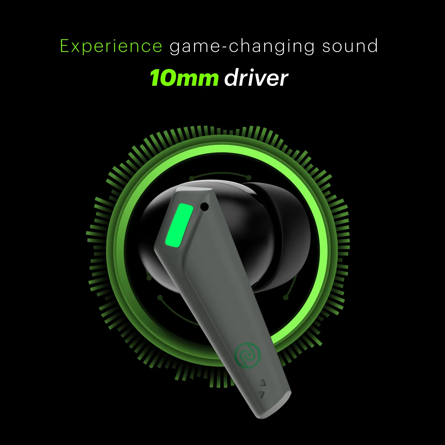Buds Combat Z In-Ear Truly Wireless Gaming Earbuds with 35ms Low Latency, 50H of Playtime, Instacharge (10 min = 120 min), 10mm Driver,BT v5.3