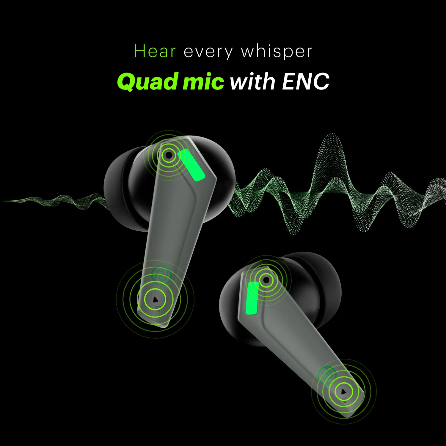 Buds Combat Z In-Ear Truly Wireless Gaming Earbuds with 35ms Low Latency, 50H of Playtime, Instacharge (10 min = 120 min), 10mm Driver,BT v5.3