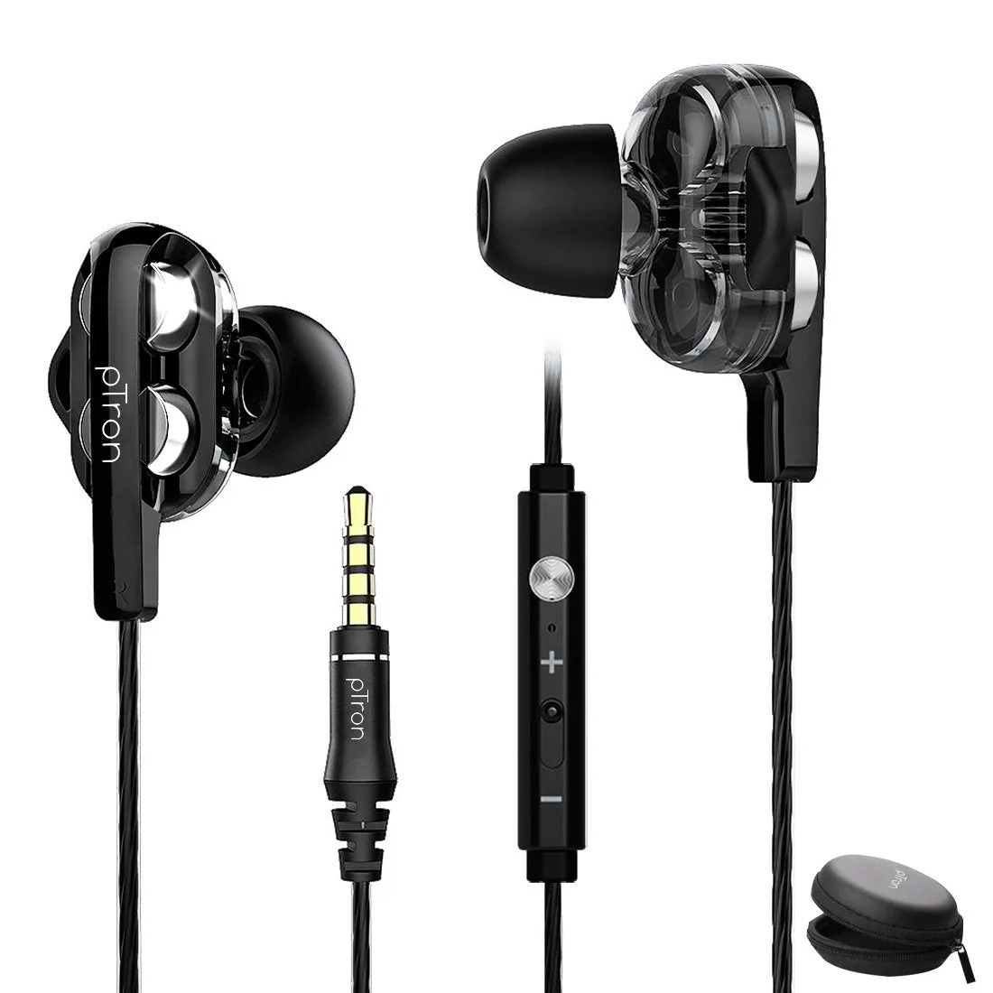 Buy Refurbished - PTron HBE6 Earphone Metal Bass Headphone With Mic ,Get pTron Boom Pro 4D In-Ear Wired Earphones with Mic