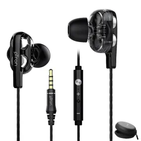 Buy Refurbished - PTron HBE6 Earphone Metal Bass Headphone With Mic ,Get pTron Boom Pro 4D In-Ear Wired Earphones with Mic