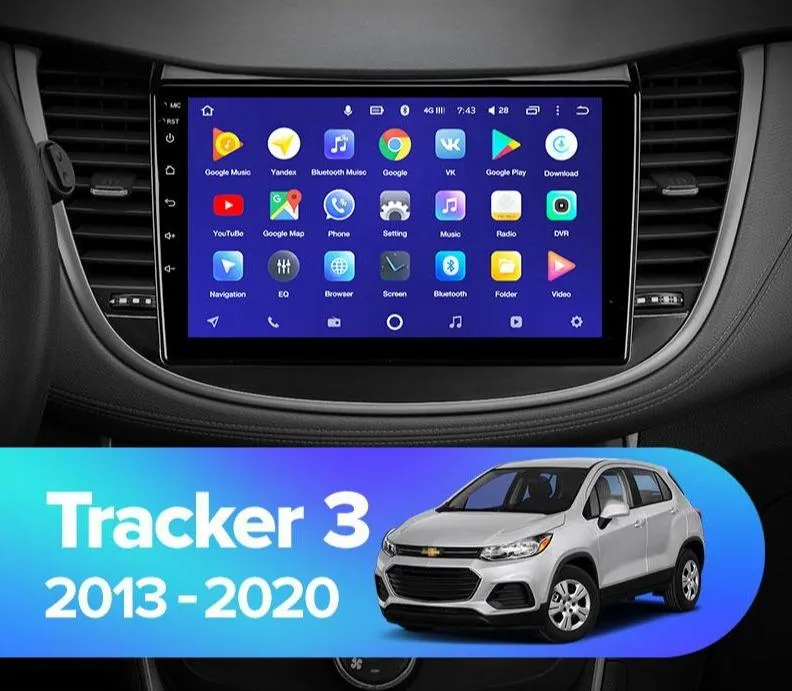 Car Dealz 10.2" Android 10.0 Holden Chevrolet Tracker 3 Trax 2013-2020 In Dash Plus OEM Fascia