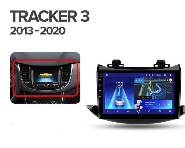 Car Dealz 10.2" Android 10.0 Holden Chevrolet Tracker 3 Trax 2013-2020 In Dash Plus OEM Fascia