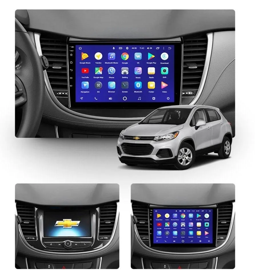 Car Dealz 10.2" Android 10.0 Holden Chevrolet Tracker 3 Trax 2013-2020 In Dash Plus OEM Fascia