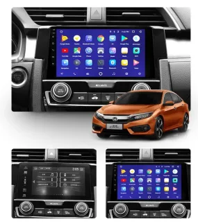 Car Dealz 10.2" Android 10.0 Honda Civic 10 FC FK 2016-2019 In Dash Plus OEM Fascia