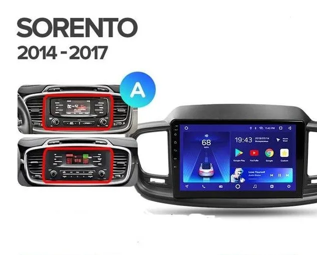 Car Dealz 10.2" Android 10.0 Kia Sorento UM 2014-2017 w CAM In Dash Plus OEM Fascia