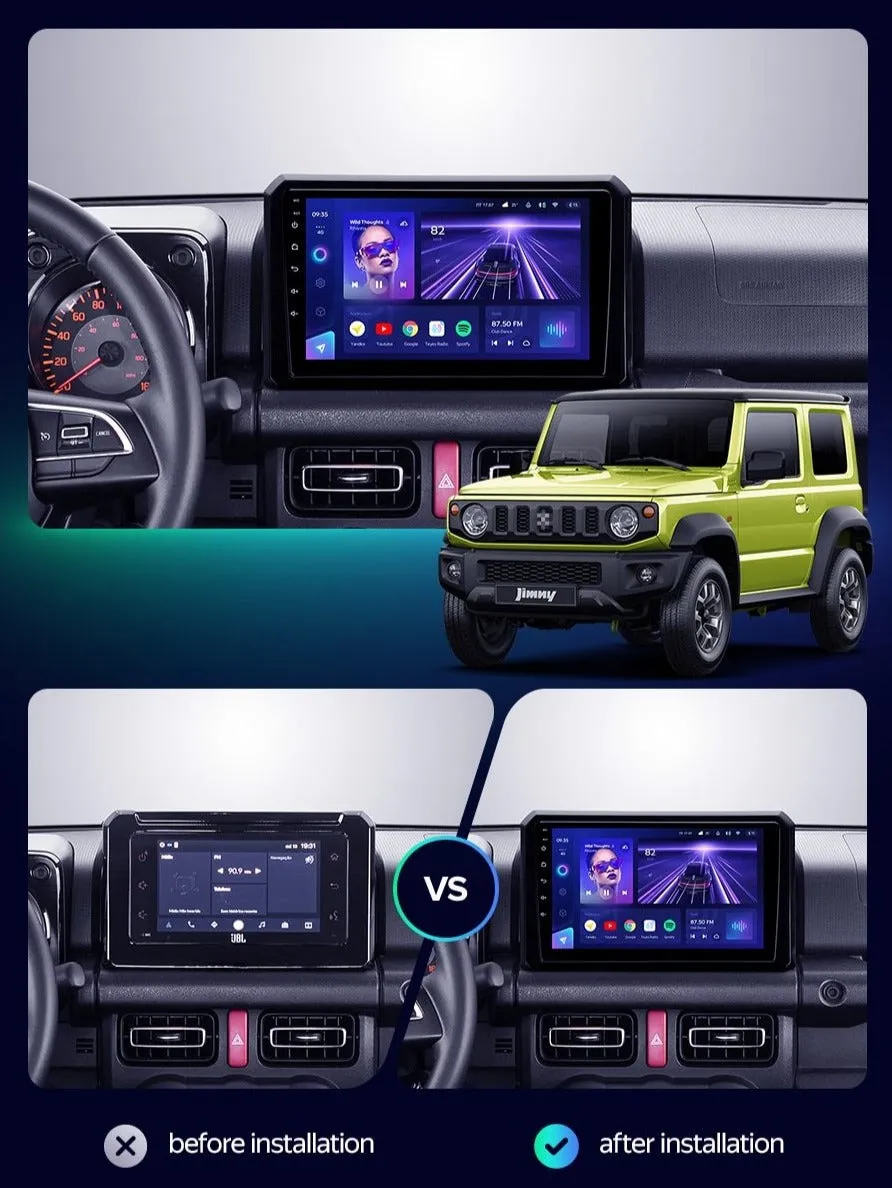 Car Dealz 10.2" Android 12.0 For Suzuki Jimny JB64 2018 - 2020 In Dash Plus OEM Fascia