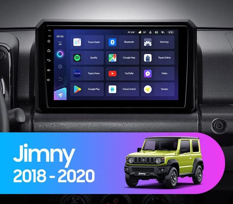Car Dealz 10.2" Android 12.0 For Suzuki Jimny JB64 2018 - 2020 In Dash Plus OEM Fascia