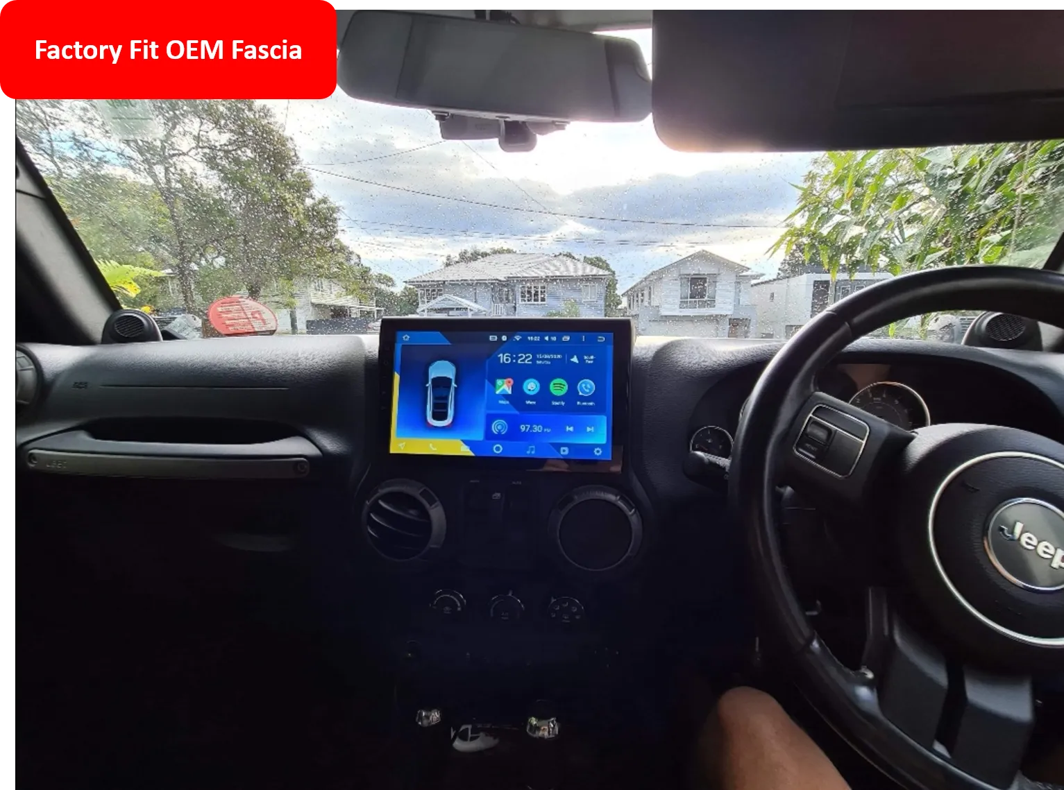 Car Dealz Premium Advanced 4G Data Model 10.2" Android 12.0 For Volkswagen Tiguan 2 Mk 2016 - 2018 In Dash Plus OEM Fascia