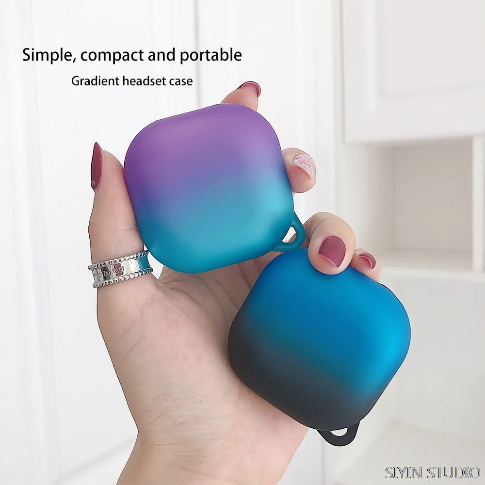 Case For Samsung Galaxy Buds 2 Pro / Galaxy Buds 2 / Galaxy Buds Pro /Galaxy Buds Live Gradient Hard PC Shockproof Cover- Pink Blue