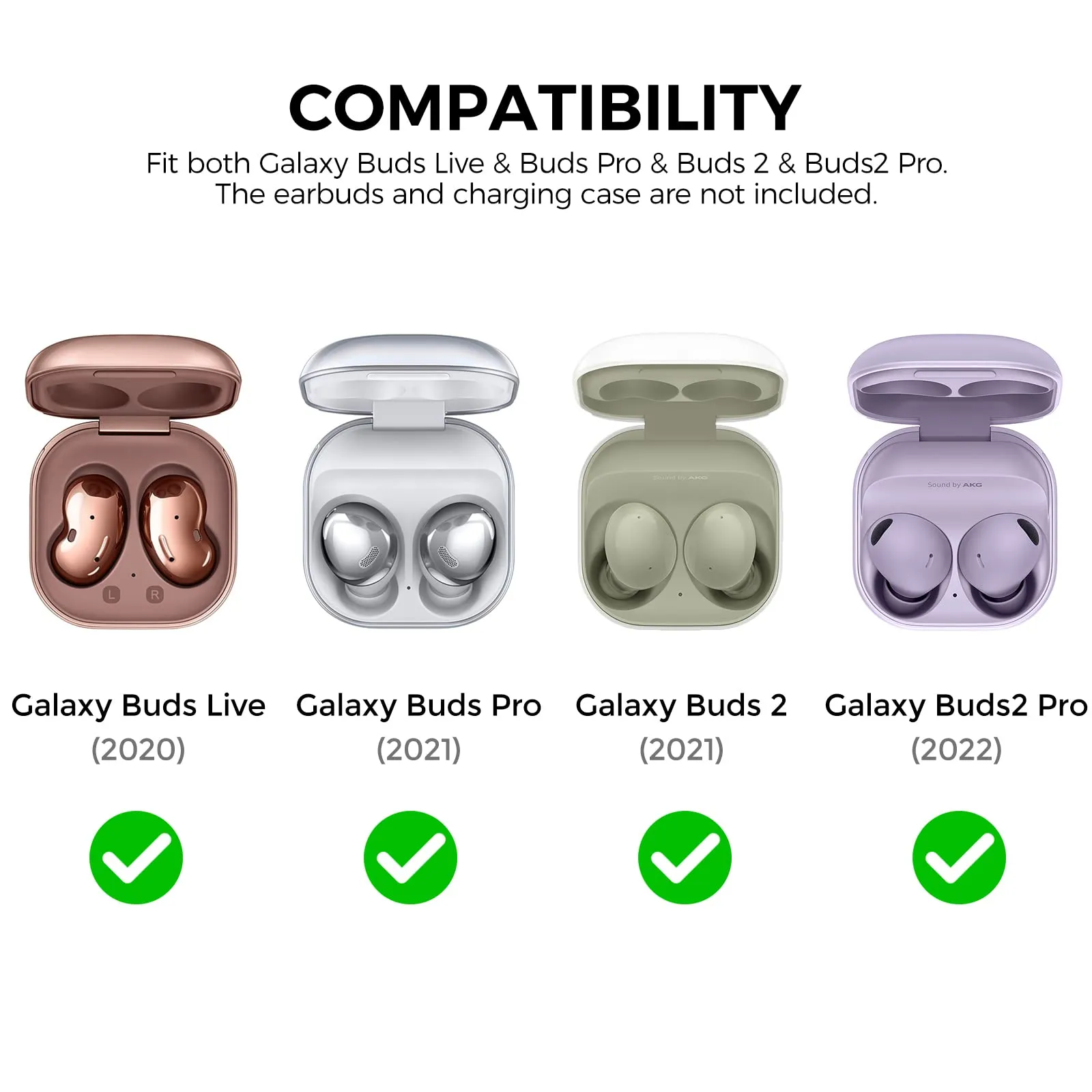 Case For Samsung Galaxy Buds 2 Pro / Galaxy Buds 2 / Galaxy Buds Pro /Galaxy Buds Live Gradient Hard PC Shockproof Cover- Pink Blue