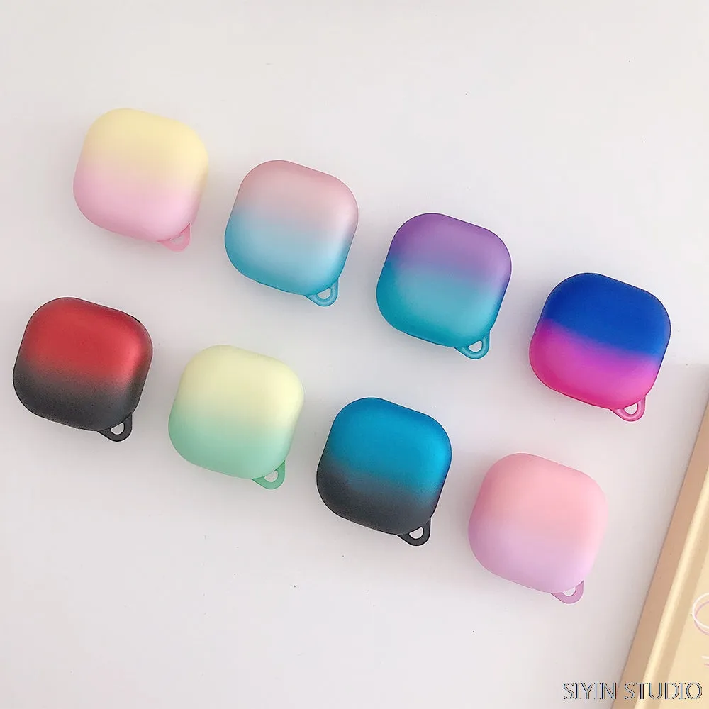 Case For Samsung Galaxy Buds 2 Pro / Galaxy Buds 2 / Galaxy Buds Pro /Galaxy Buds Live Gradient Hard PC Shockproof Cover- Pink Blue