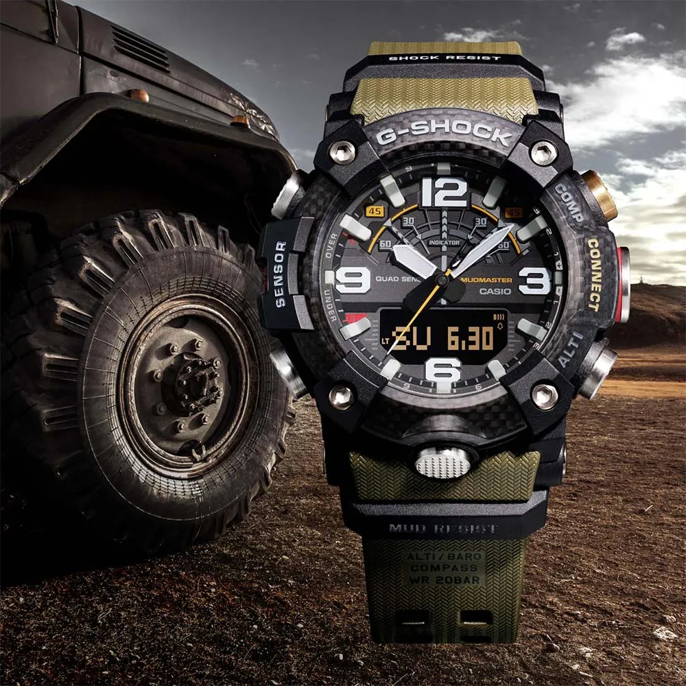 Casio G-SHOCK MUDMASTER with Carbon Core Men's Watch - GGB100-1A3