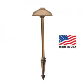 CAST CCPLBOBL or CCPLBOB Craftsman BORNEO Path/ Area Light All Bronze Bi-pin LED Copper Pipe Stem