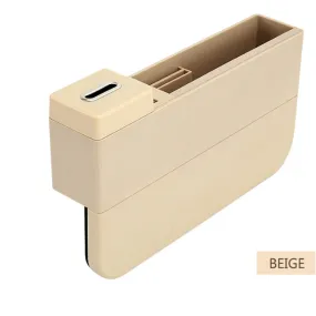 Color: Beige, style: Wireless - USB Wireless Charging Car Seat