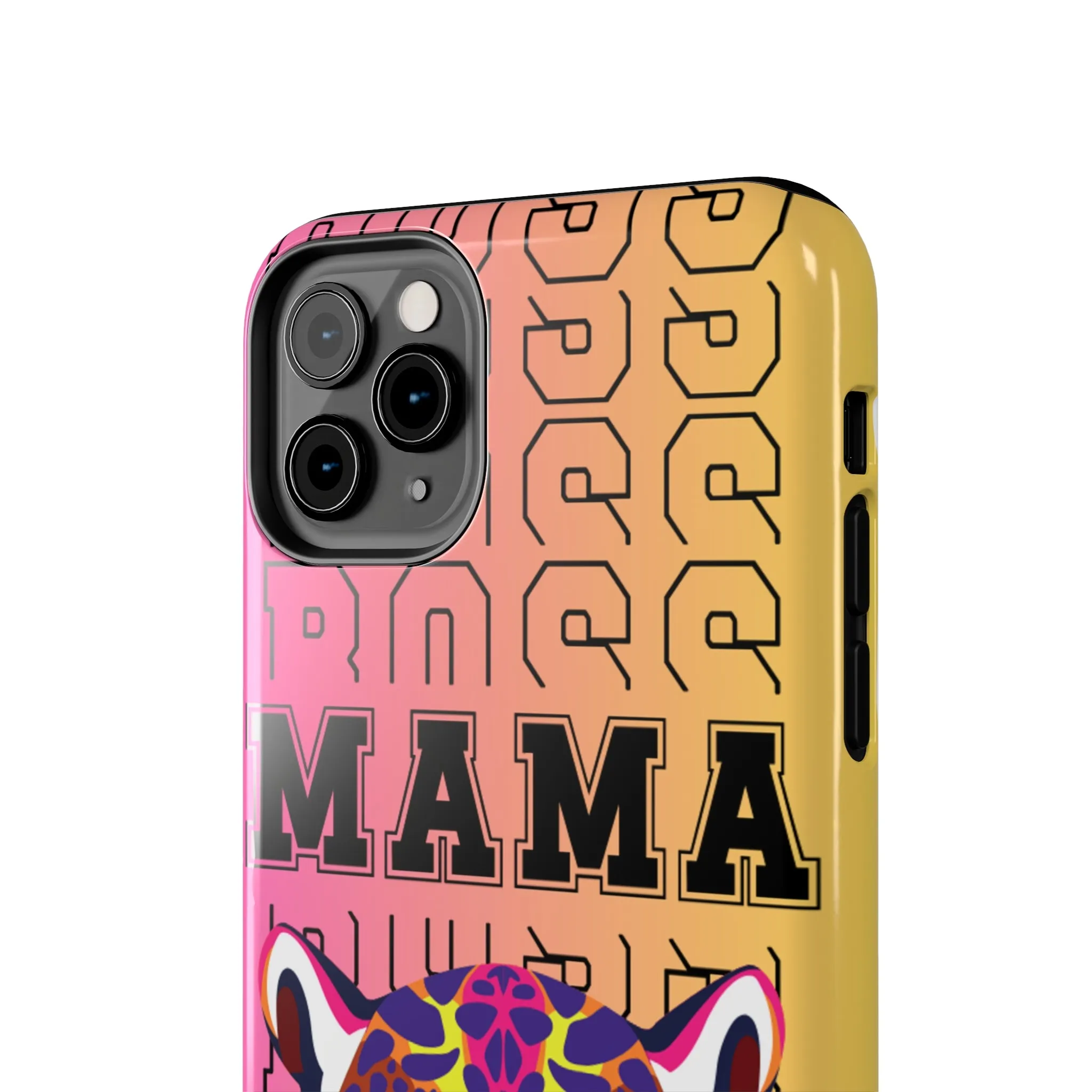 Colorful Cheetah 'Boss Mama' iPhone Case - Stylish and Empowering Protective Cover