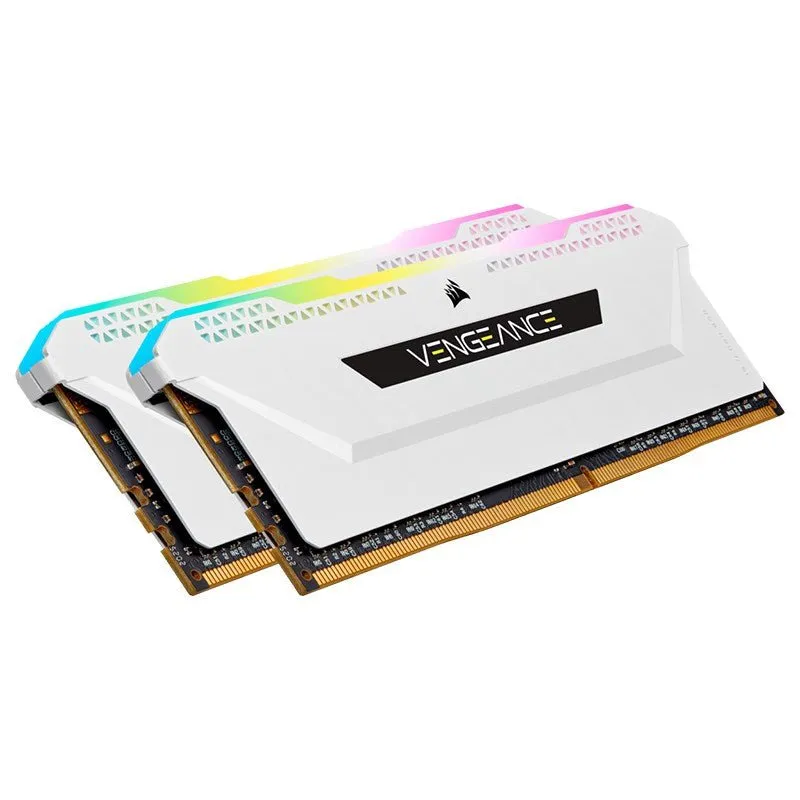 Corsair 16GB (2x8GB) DDR4 Vengeance RGB Pro SL C18 3600Mhz - White