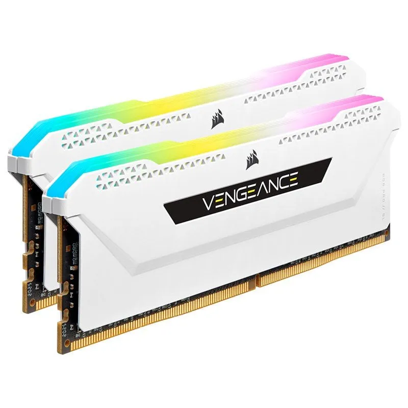 Corsair 16GB (2x8GB) DDR4 Vengeance RGB Pro SL C18 3600Mhz - White