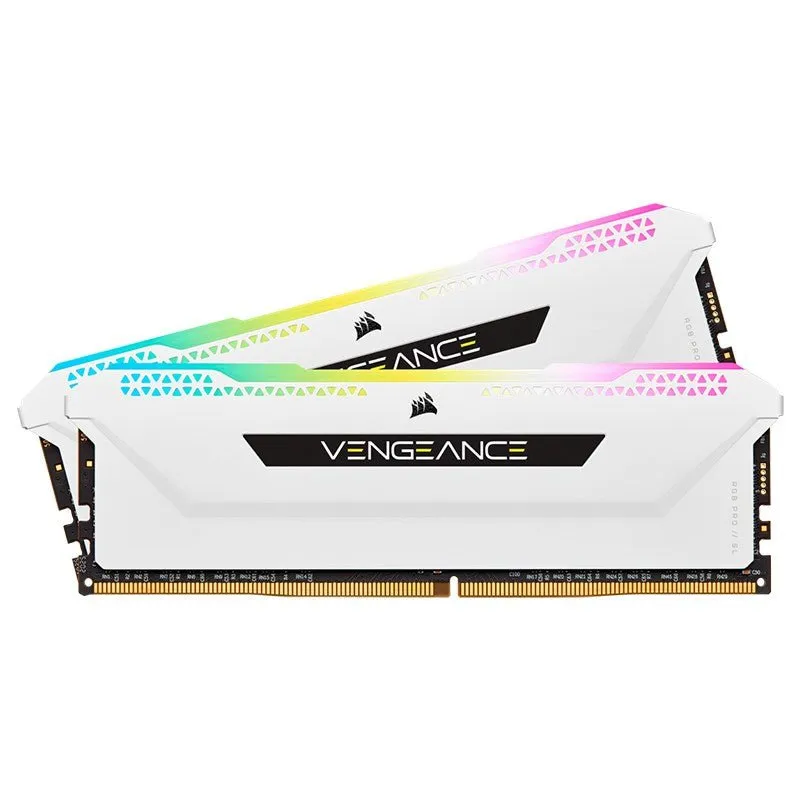 Corsair 16GB (2x8GB) DDR4 Vengeance RGB Pro SL C18 3600Mhz - White