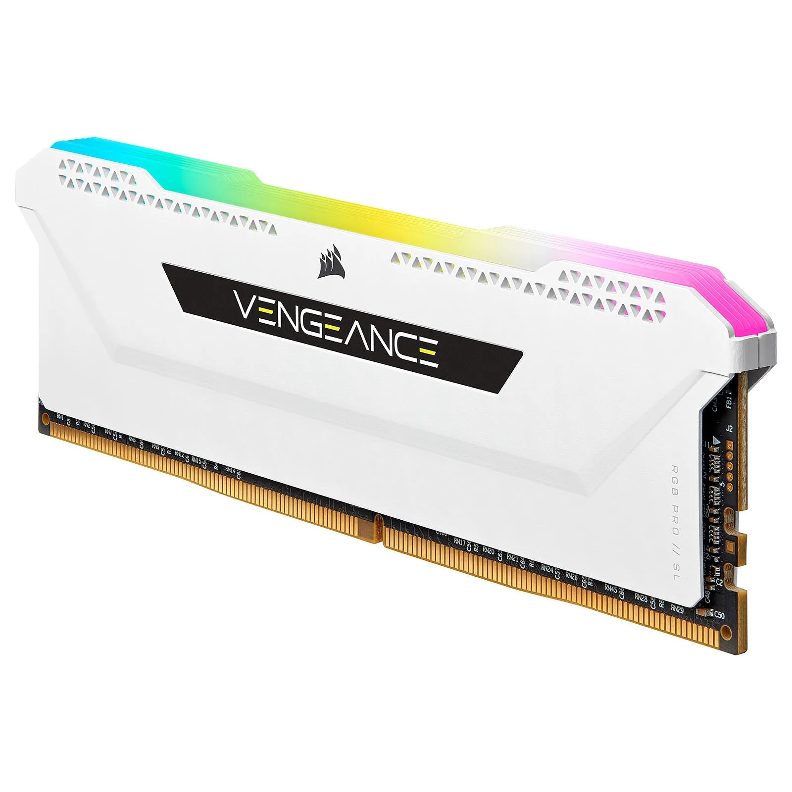 Corsair Vengeance RGB PRO SL 32GB (16x2) | DDR4 3600MHz CL18 RAM (White)