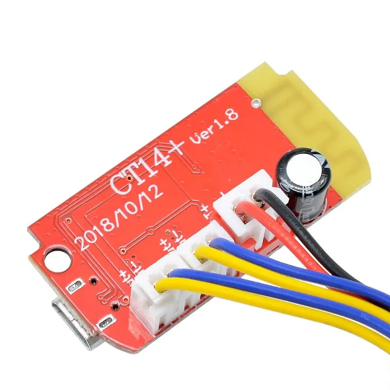 CT14 Bluetooth 4.2 F Class 5W 5W Stereo Audio Amplifier Module with Onboard Micro-USB battery Charging