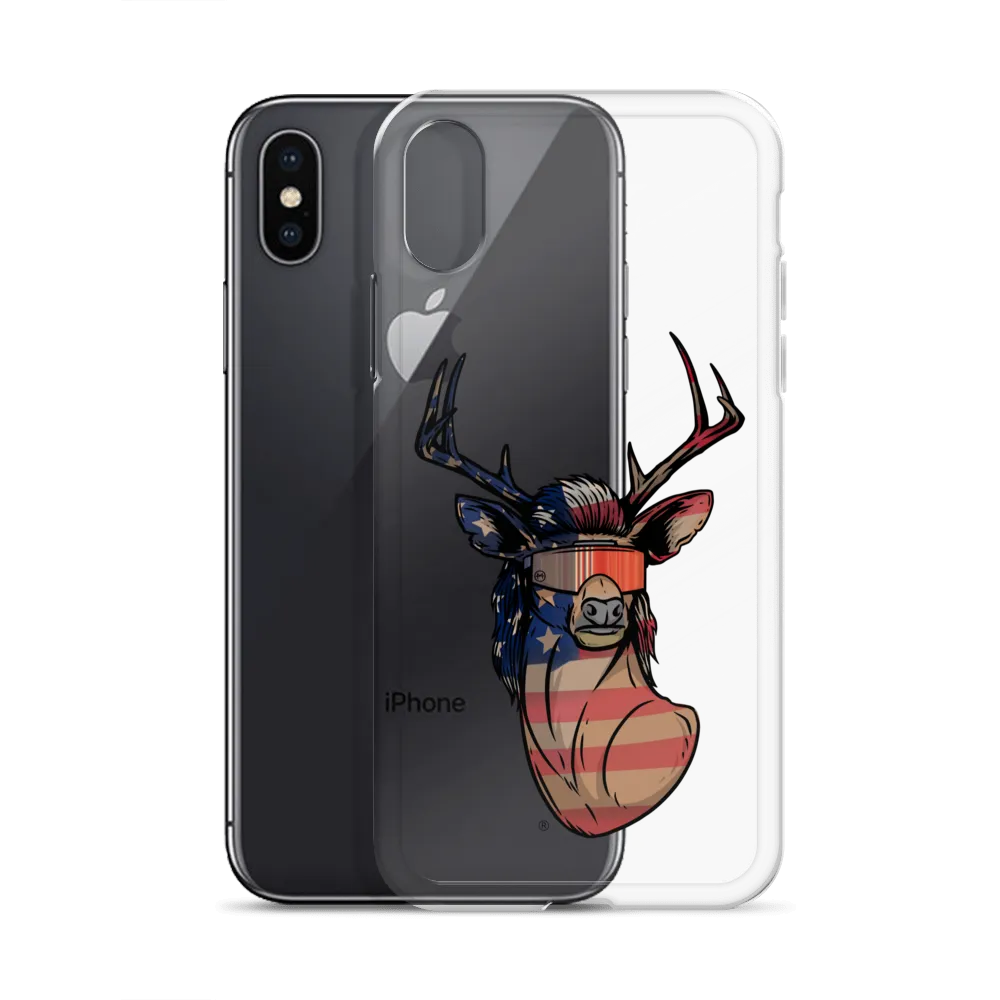 Deer Mullet USA 2.0 iPhone Case - Clear