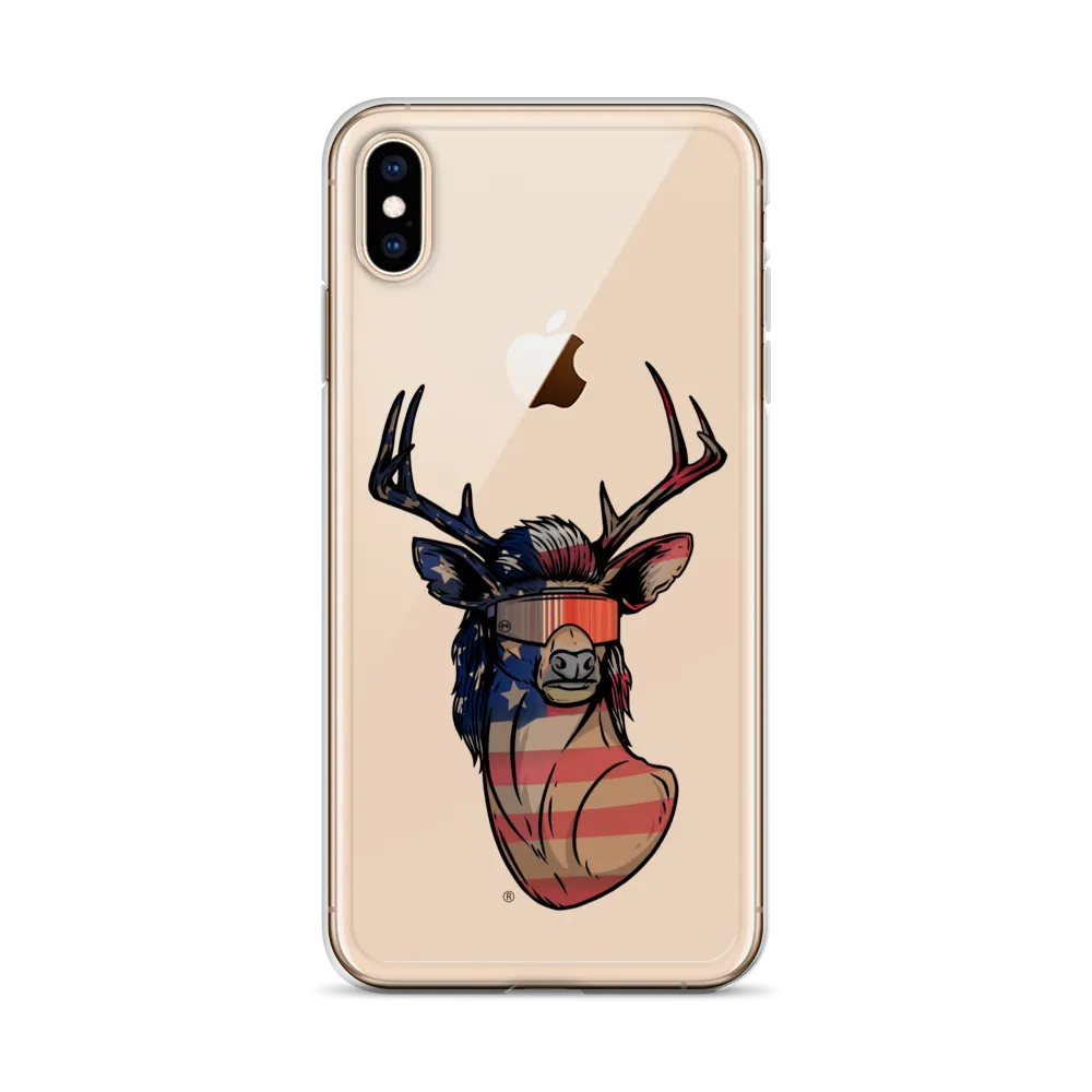 Deer Mullet USA 2.0 iPhone Case - Clear