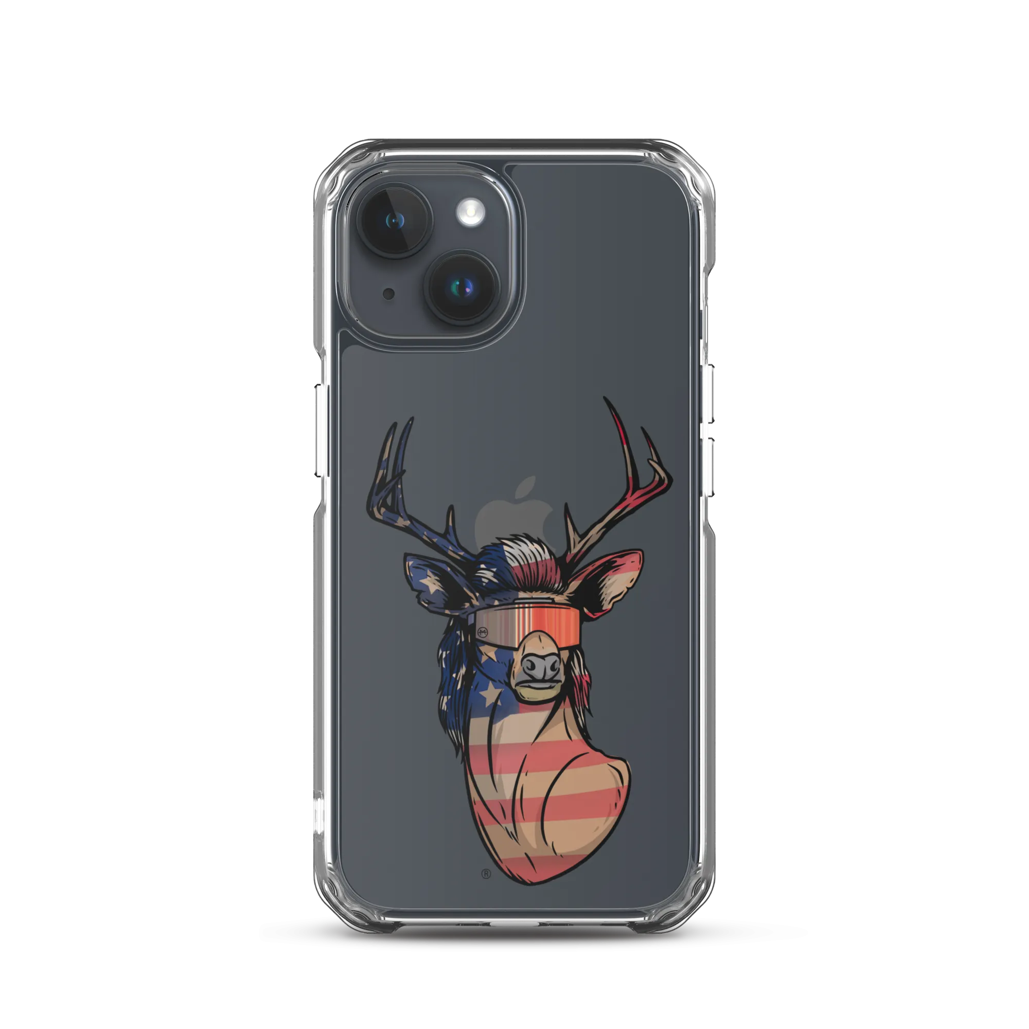 Deer Mullet USA 2.0 iPhone Case - Clear