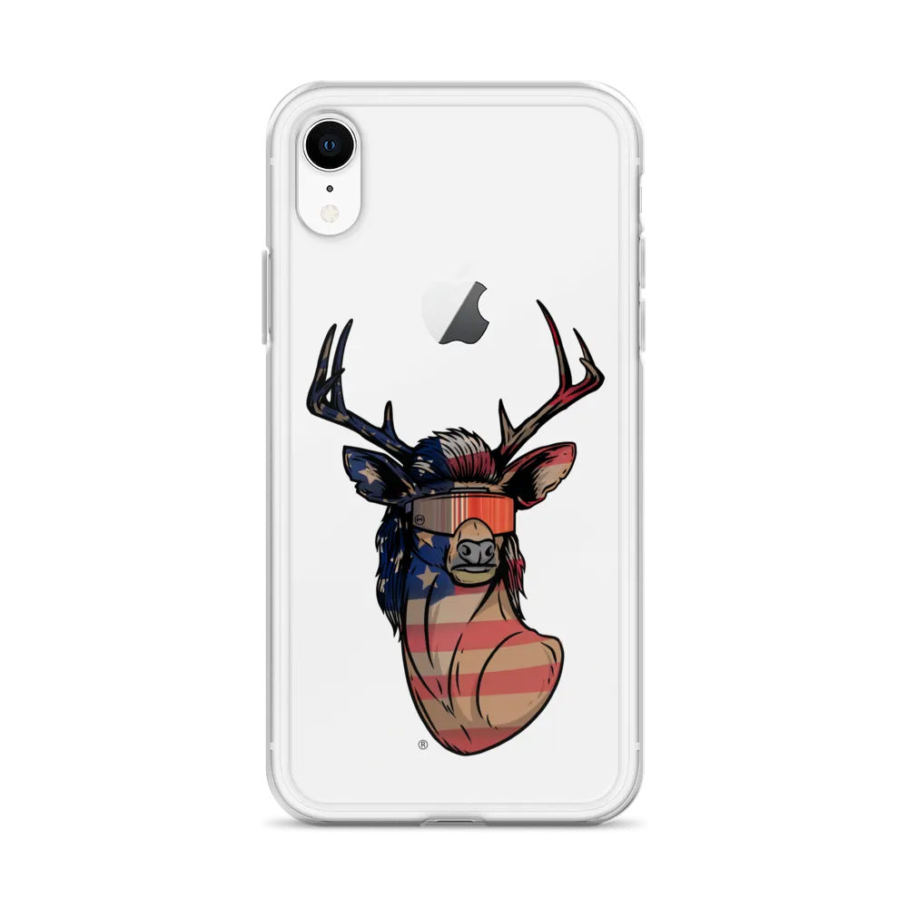 Deer Mullet USA 2.0 iPhone Case - Clear