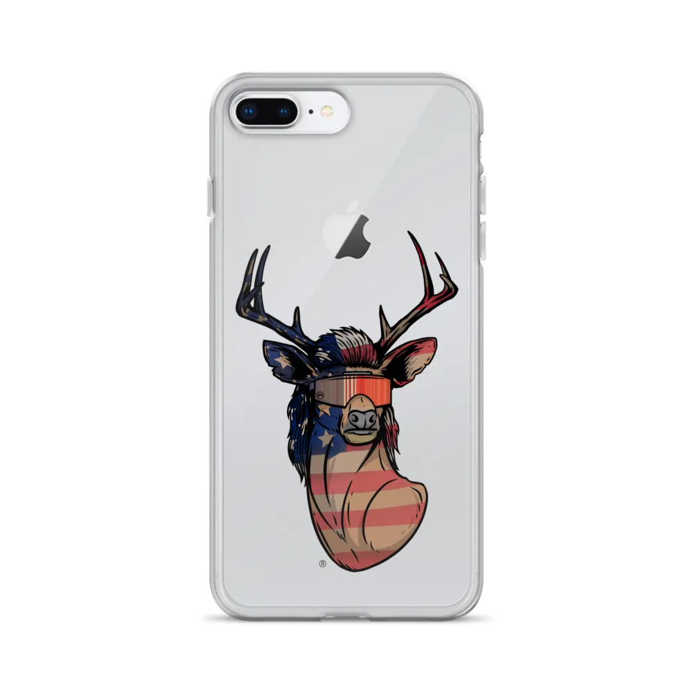 Deer Mullet USA 2.0 iPhone Case - Clear