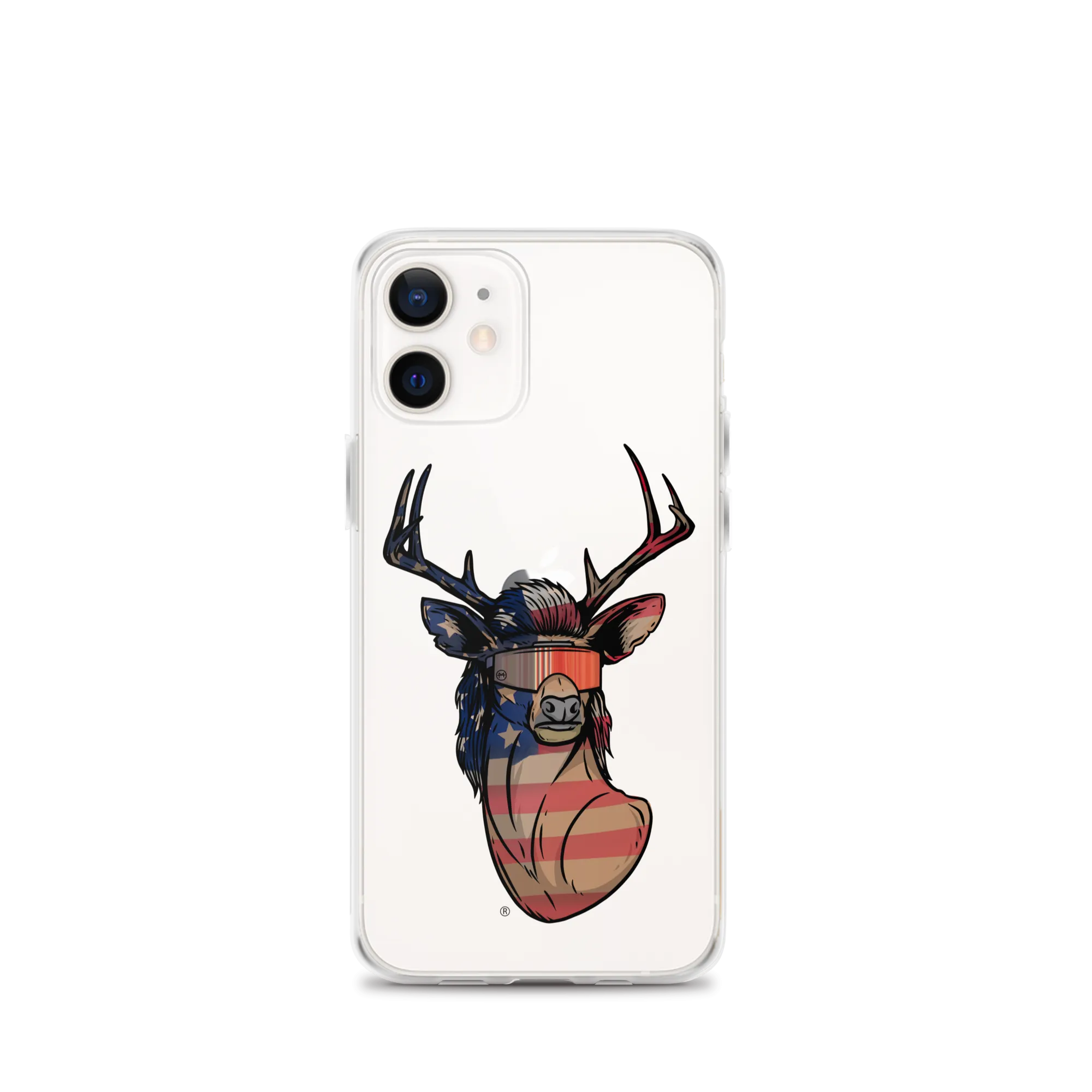 Deer Mullet USA 2.0 iPhone Case - Clear