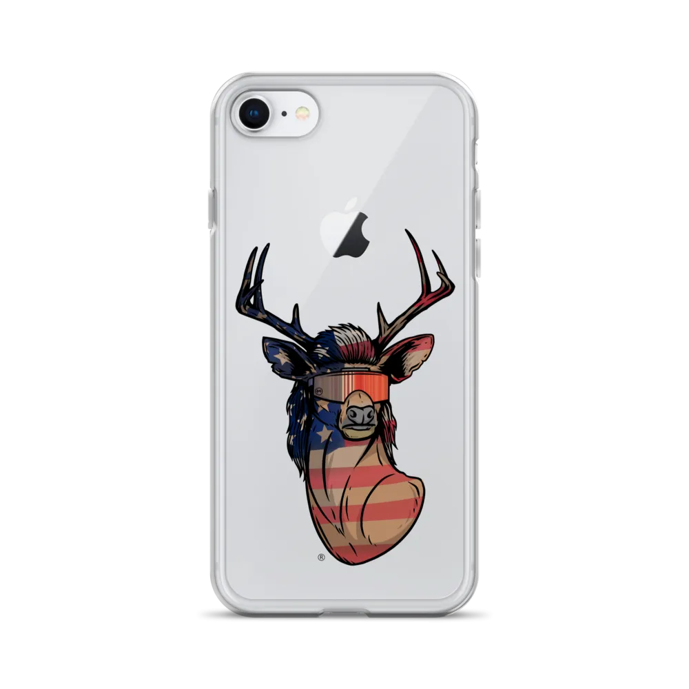 Deer Mullet USA 2.0 iPhone Case - Clear