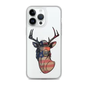 Deer Mullet USA 2.0 iPhone Case - Clear