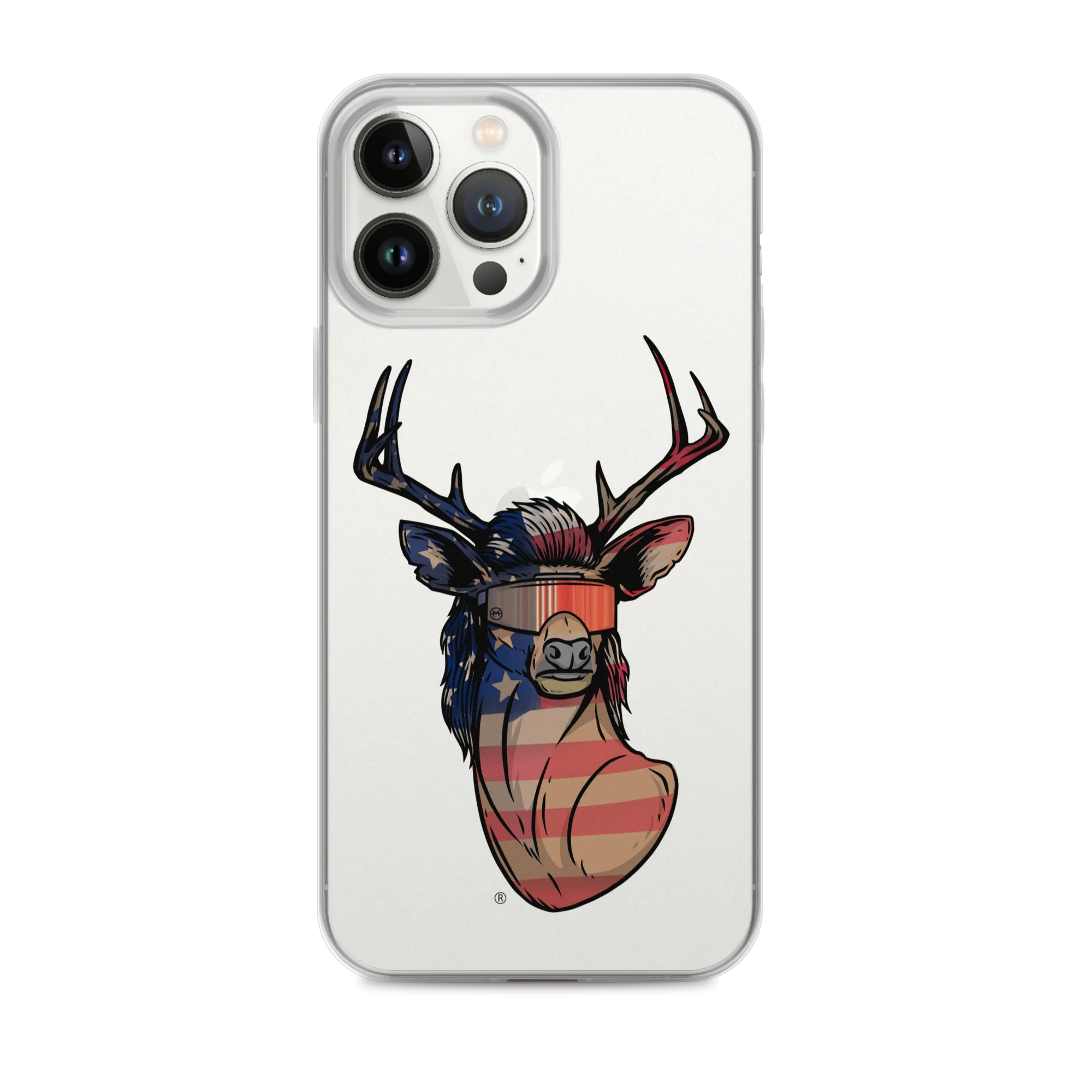 Deer Mullet USA 2.0 iPhone Case - Clear